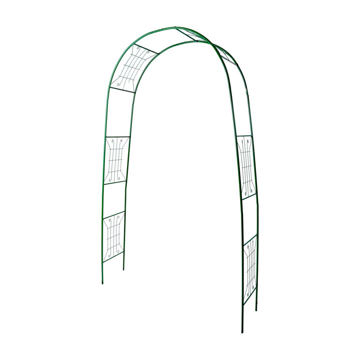 Арка садовая классика металл зеленая 230см*37см
