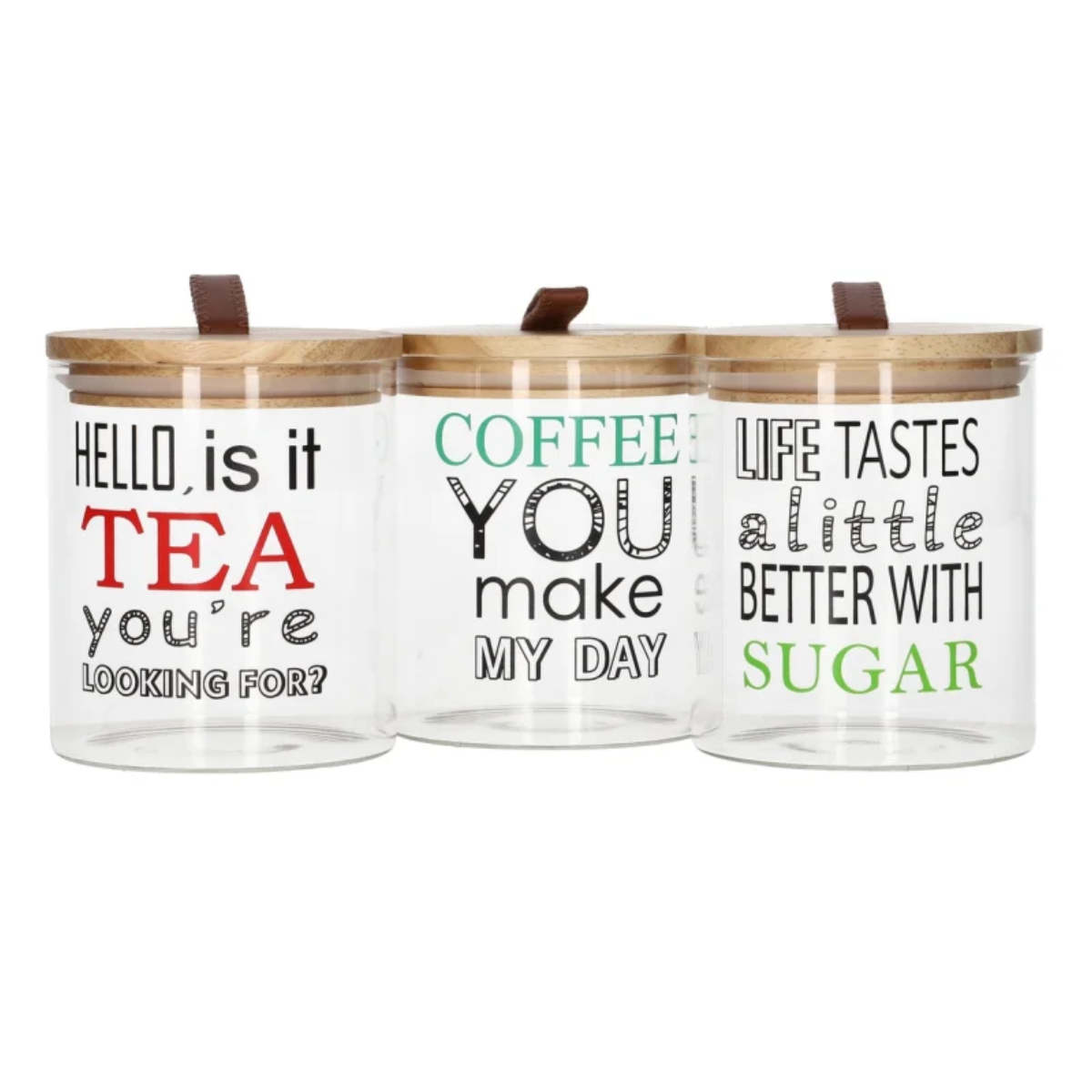 Набор банок DH 750 мл 3 шт. для сыпучих продуктов 1988-74