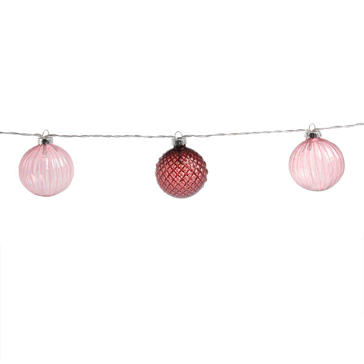 Электрогирлянда Koopman 10 стекляных шаров D6 см ABR522050 K