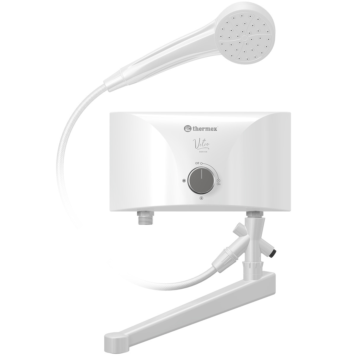 Электроводонагреватель проточный THERMEX Vetro 5500 combi