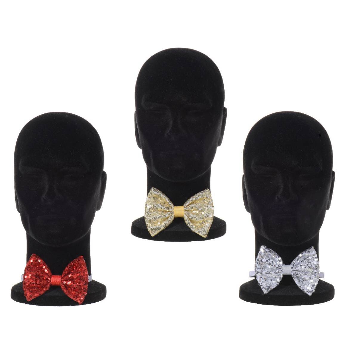 Бабочка карнавальная 1,5х12х8 см 3 цвет в ассорт.660260 Kmg