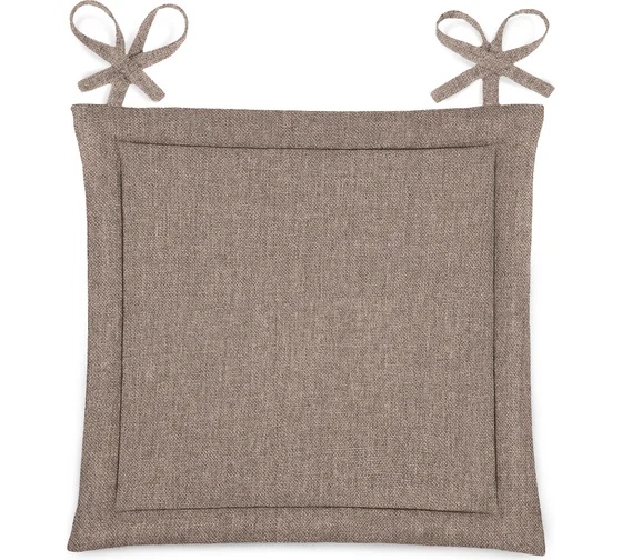 Подушка для стула Волшебная Ночь 40х40 см Какао Вид 1 рогожка