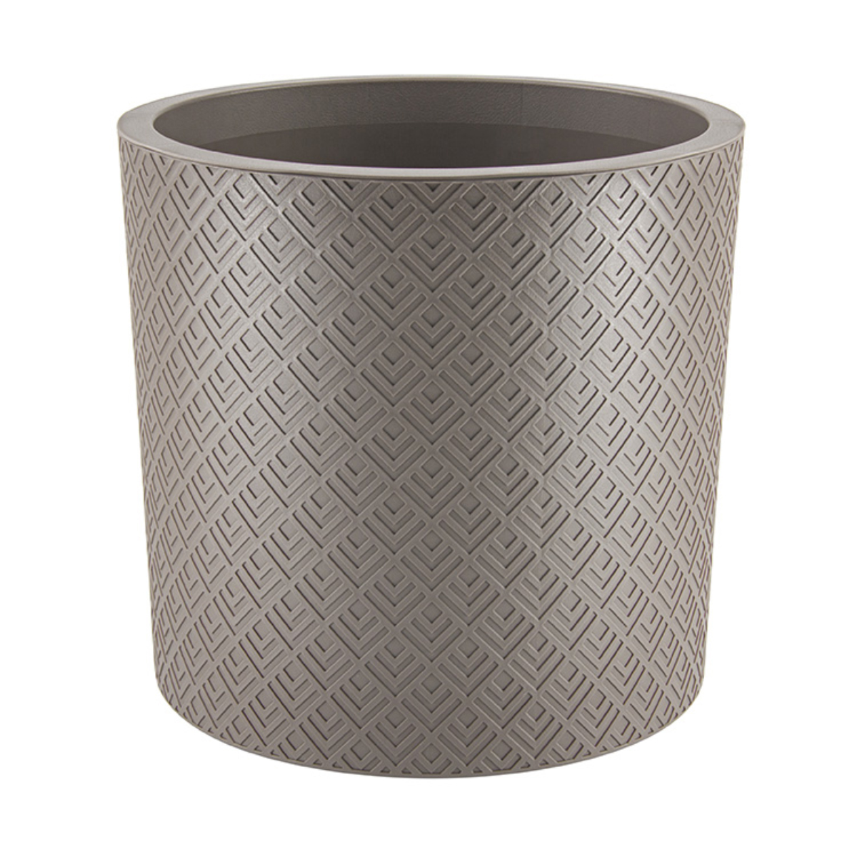 Кашпо IDEA ЭТНА D380мм 24л с вставкой, французcкий серый