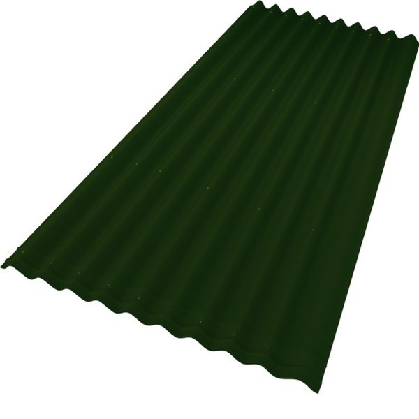 Ондулин Кровельный лист SMART зеленый 1,96*0,96