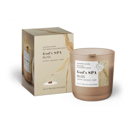 Аромасвеча BARTEK  в стакане 150 г Божий курорт (God's Spa)