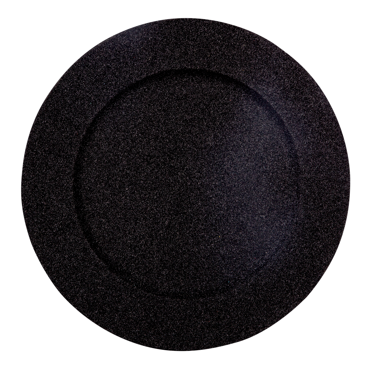 Блюдо декоративое Feeric 33х1,6 см черный глиттер 147108NR