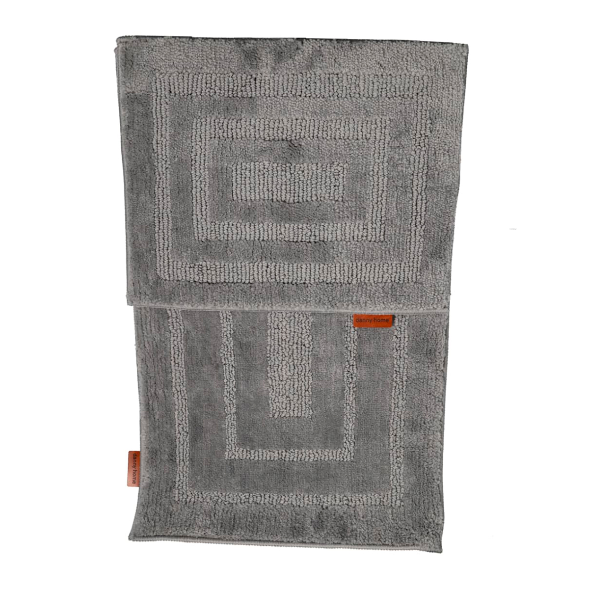 Набор ковриков для ванной комнаты 50х80+50х40 см DH серый RM23-01