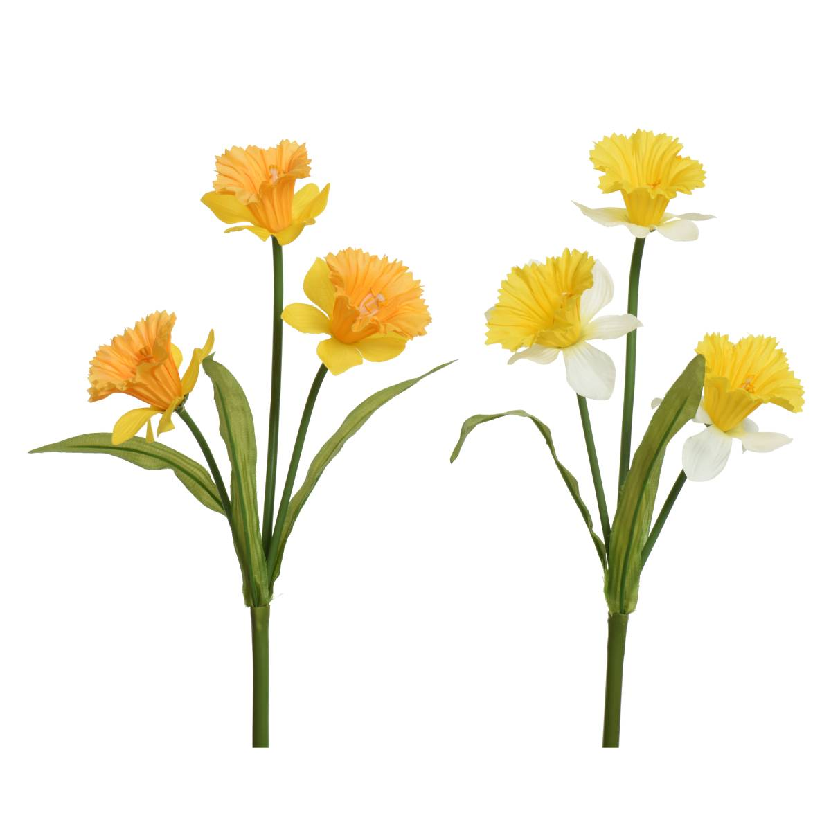 Ветка искусственная Нарцис 60 см 2 цвета в ассортименте 800362 Kmg