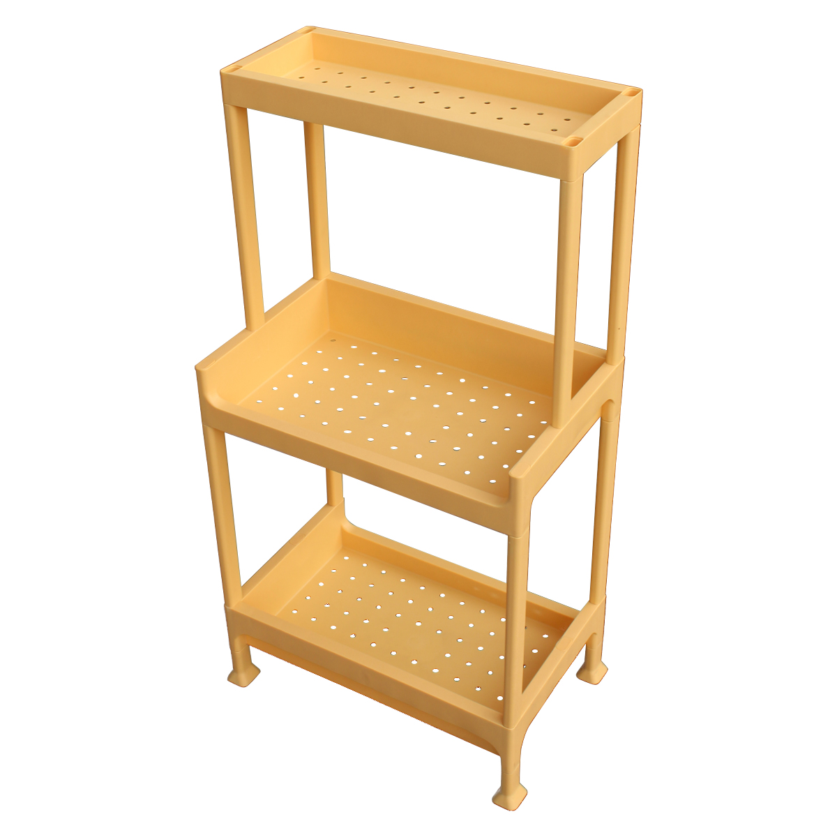 Этажерка прямоугольная для хранения желтая 40х25х78.5см TC-117 PRC