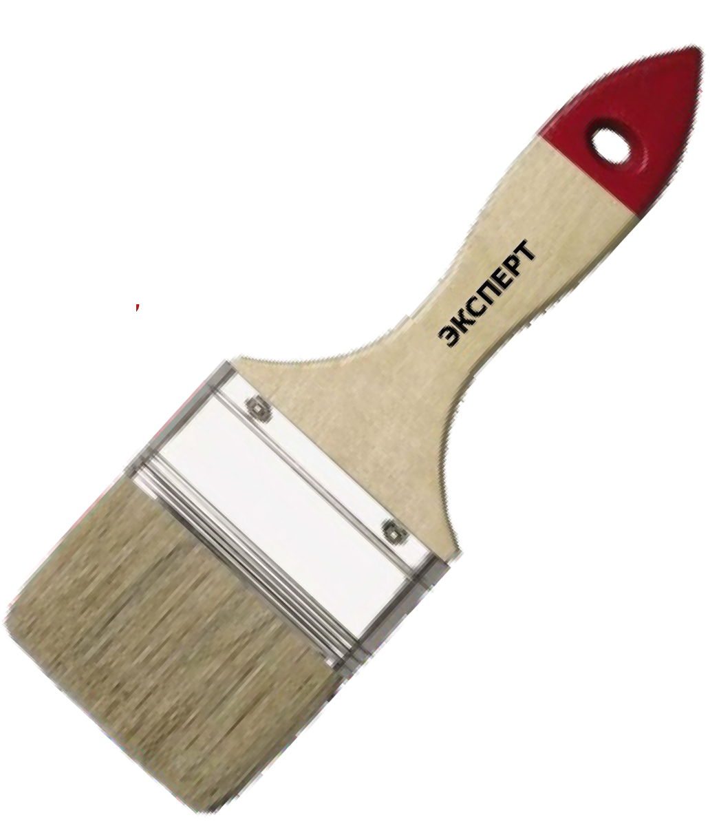 Кисть плоская "ЭКСПЕРТ" УНИВЕРСАЛ 11075 натуральная щетина, 75мм(12шт/312шт)