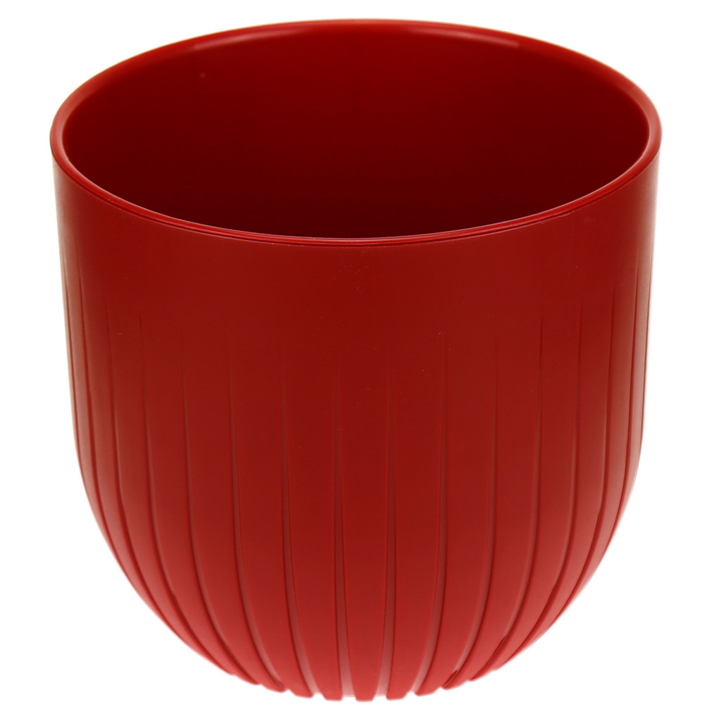 Горшок пластиковый с вкладкой, Альфа Красный d. 17 h.16 2,9 л. А17-16
