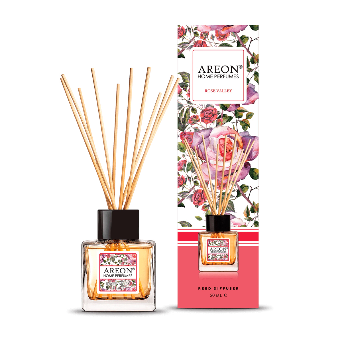 Аромадиффузор Areon Home Perfume Botanic 50 мл Rose Valley