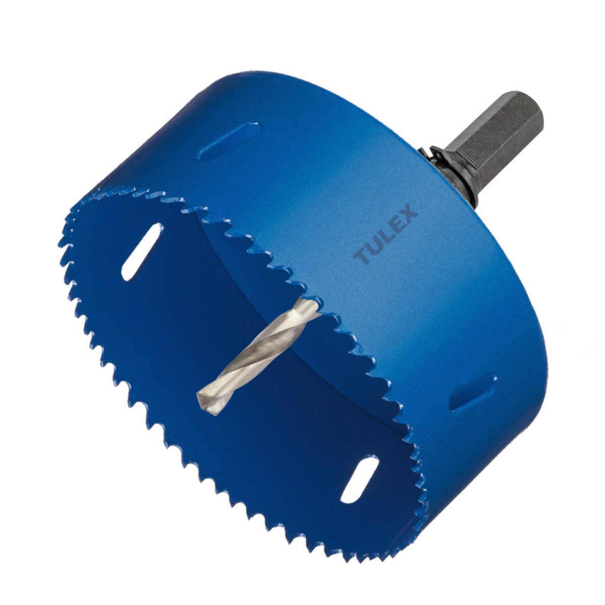 Коронка биметаллическая TULEX 601013-121 шестигранный хвостовик,с центрирующим сверлом,в сборе,121мм