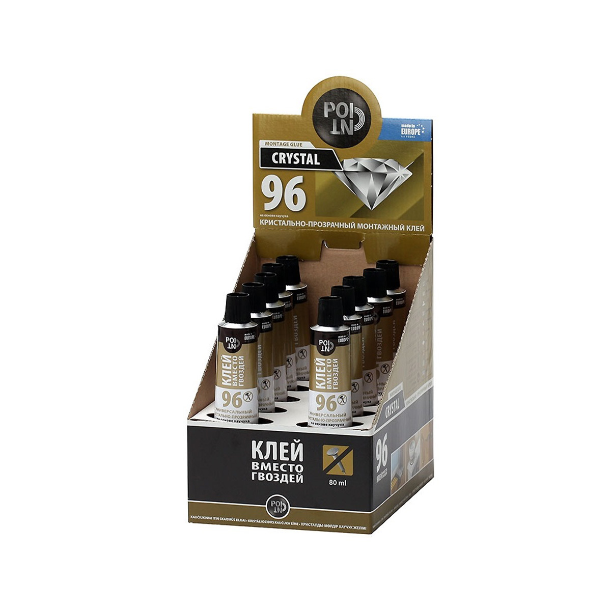 Клей в/гвоздей крист-проз 80 мл POINT 96