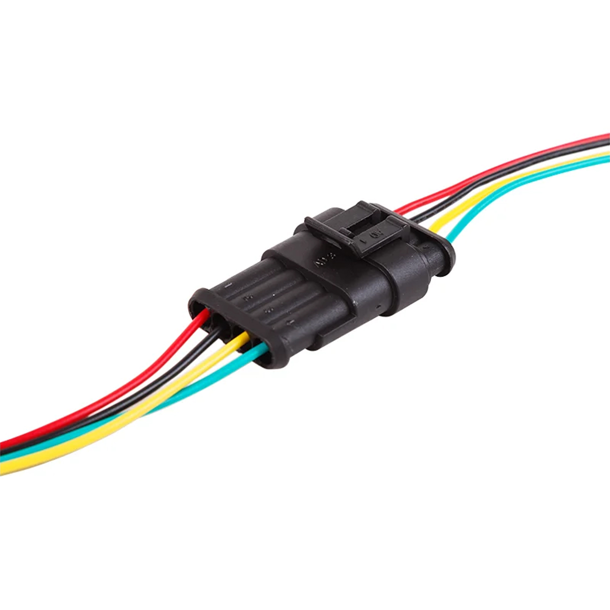 Разъем автомобильный, гнездо с проводом 20 см (4-контактный), REXANT 16-0314-9 DJ7041-1.5-21