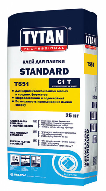 Tytan клей плиточный STANDARD (25кг) Tytan клей плиточный STANDARD (25кг)