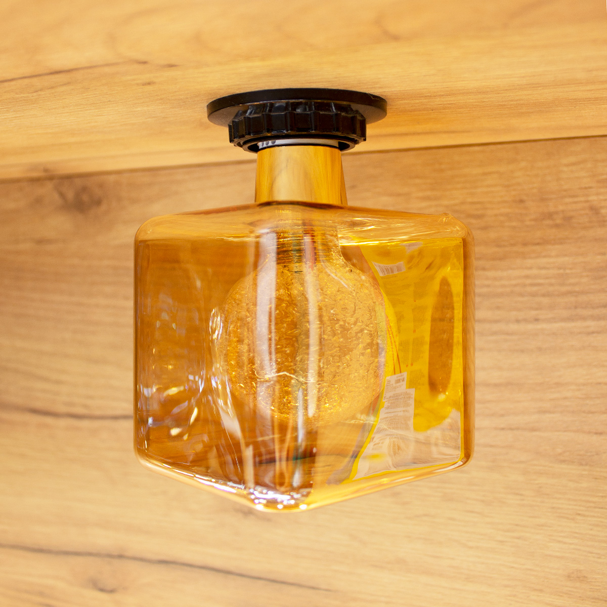 Лампа декоративная LED PG90 3W 2000K куб Золото