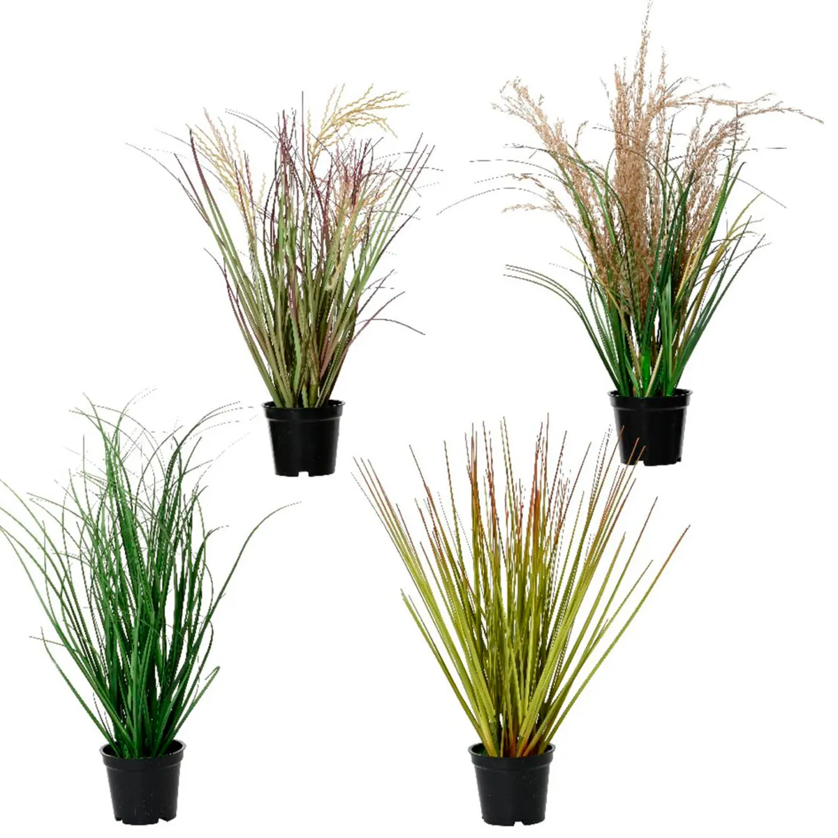 Растение искусственное в горшке Трава 4 вида в ассортименте 811619 Kmg