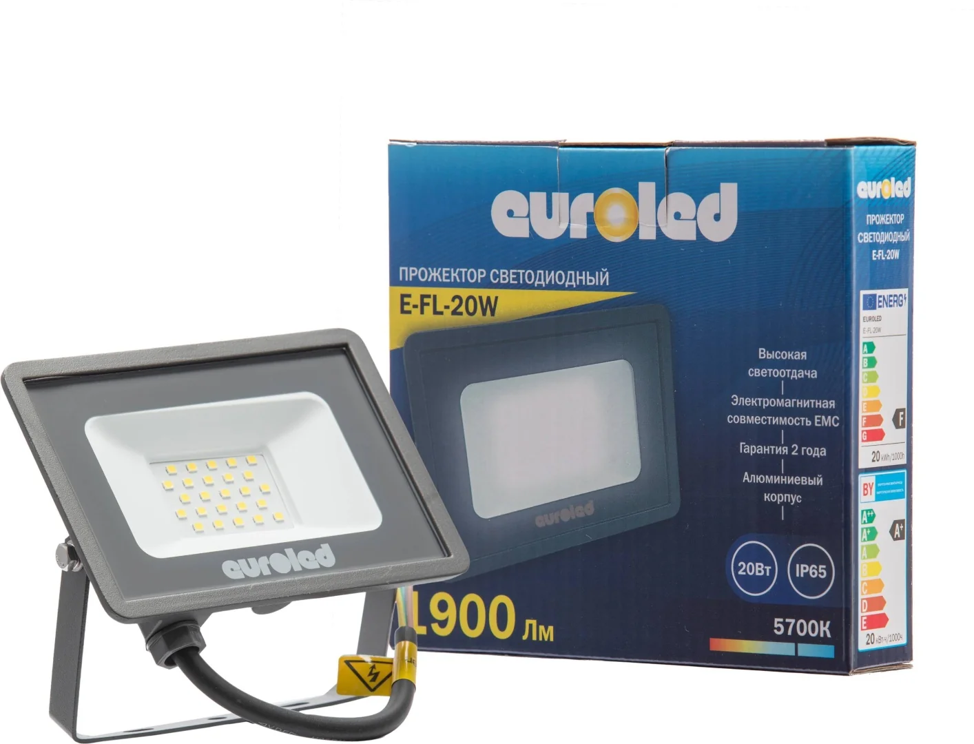 Прожектор светодиодный Euroled 20W 5700K IP65