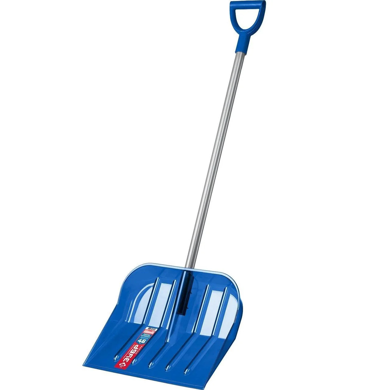 Лопата снеговая ЗУБР АНГАРА из морозостойкого поликарбоната, ударопрочная, легкий черенок из алюмини