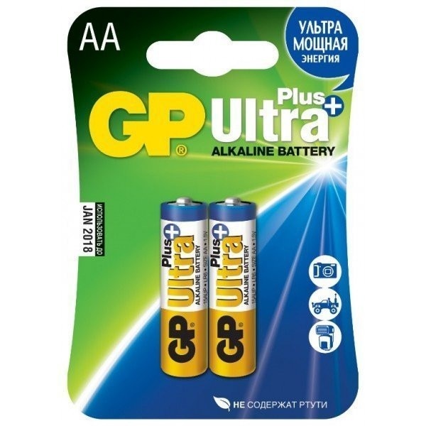 Batarea GP 15AUP-CR2 Ultra Plus LR6 (2 шт)