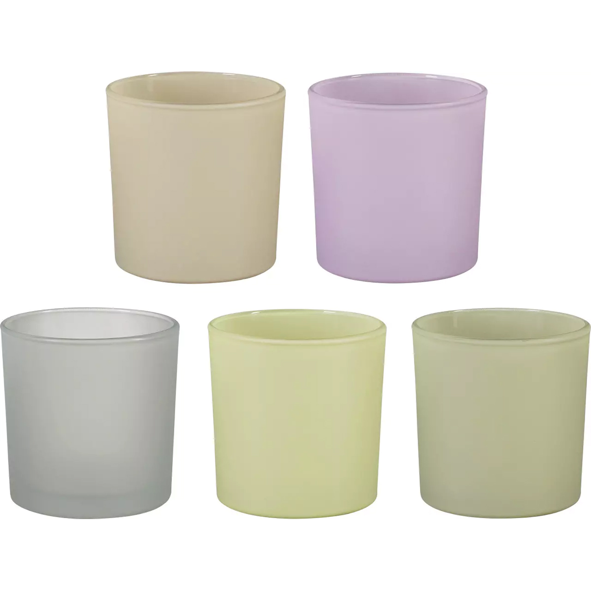 Подсвечник-ваза MICA 10х10 см в ассортименте 5 цветов 1155321