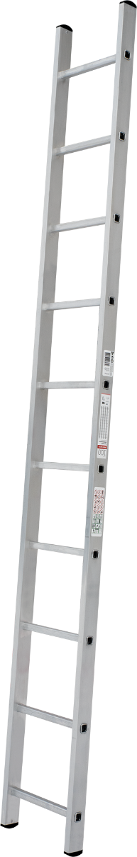 Лестница алюминиевая, односекционная, 1х10