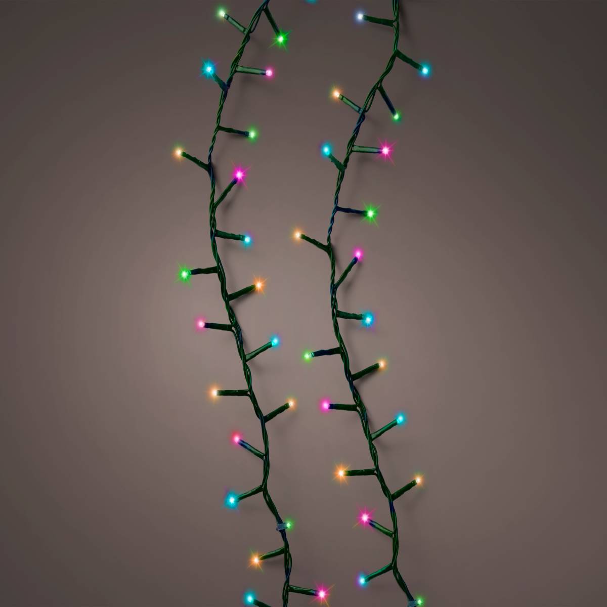 Электрогирлянда Нить 11 м 500 LED IP44 мультиколор зеленый провод 8 режимов 220 В 495470 Kmg