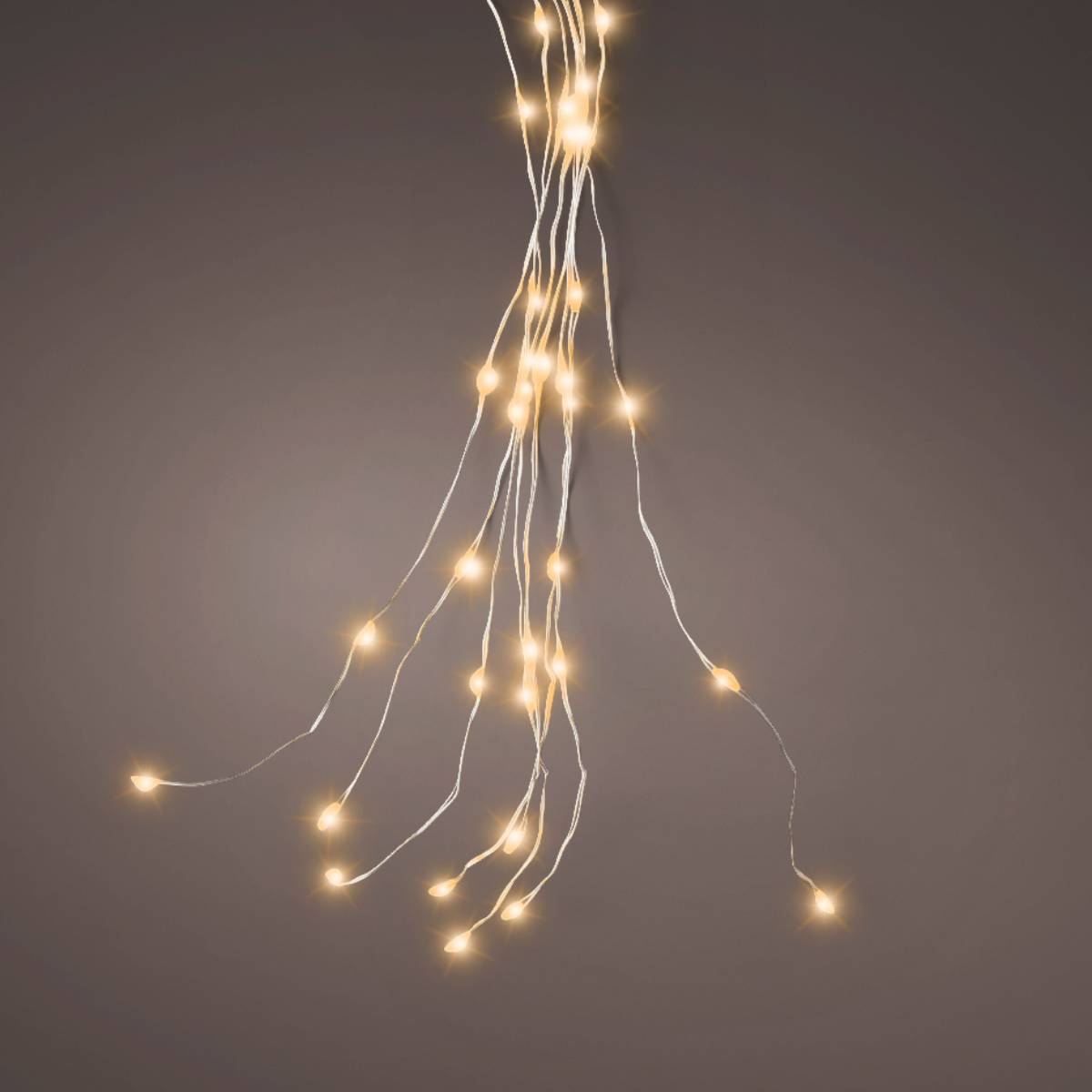 Электрогирлянда Пучек 1,9 м 640 MicroLED IP44 теплый свет провод серебро 32 нитей 220 В 496986 Kmg