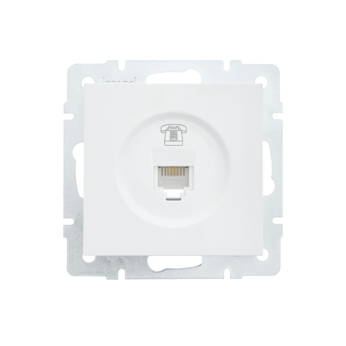 Розетка VESNA 742-0288-137 телефонная евро белая (механизм)