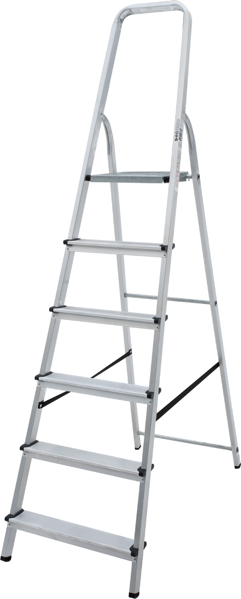 Стремянка алюминиевая 6 ступеней