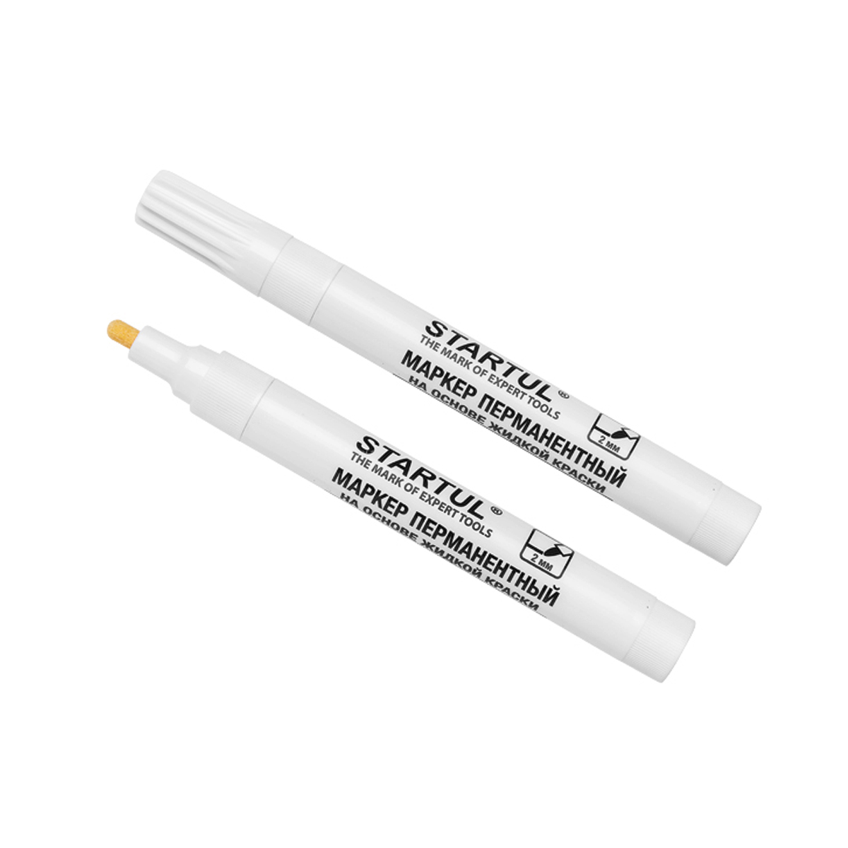 Маркер промышл. перманентный на основе жидк. краски белый STARTUL PROFI (ST4360-01), арт.ST4360-01