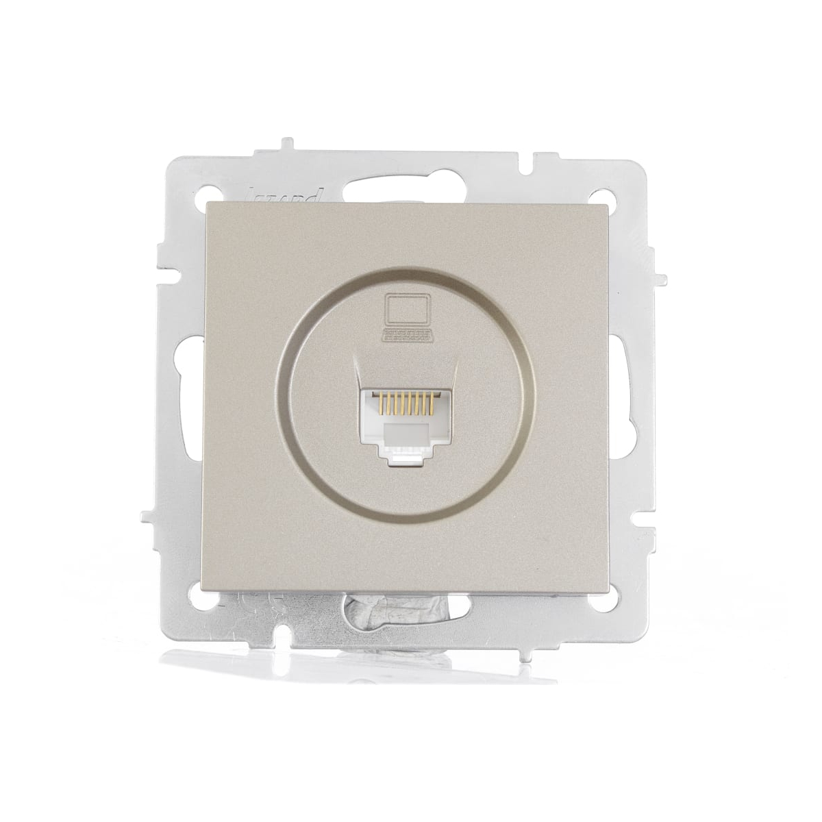 Розетка VESNA 742-3788-139 компьютерна титан (механизм)