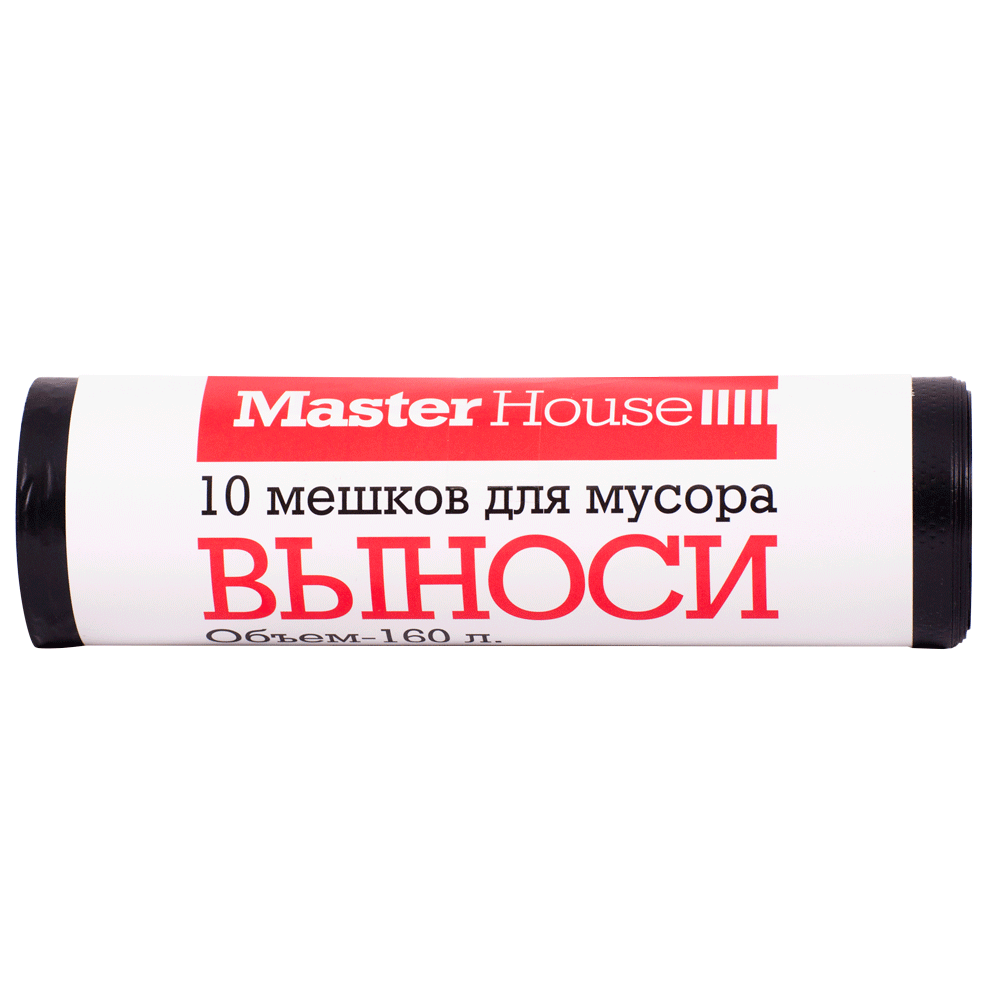 Мешки для мусора ВЫНОСИ 160 л 10 шт плотность 25 микрон 60357