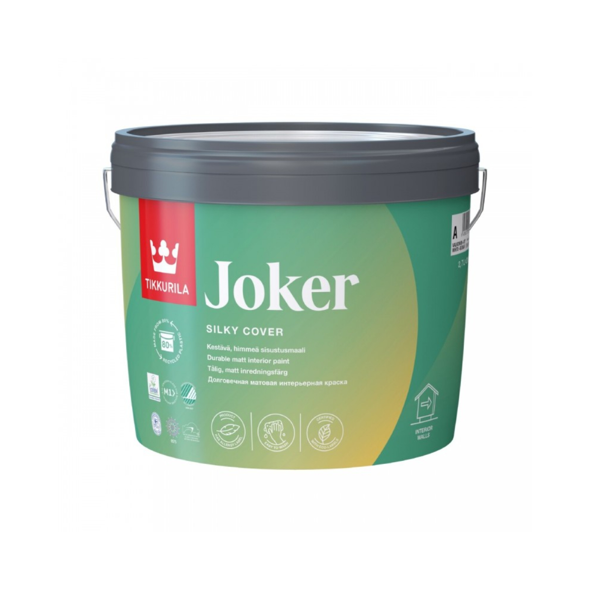 Краска интерьерная моющаяся JOKER A мат 9л Краска интерьерная моющаяся JOKER A мат 9л