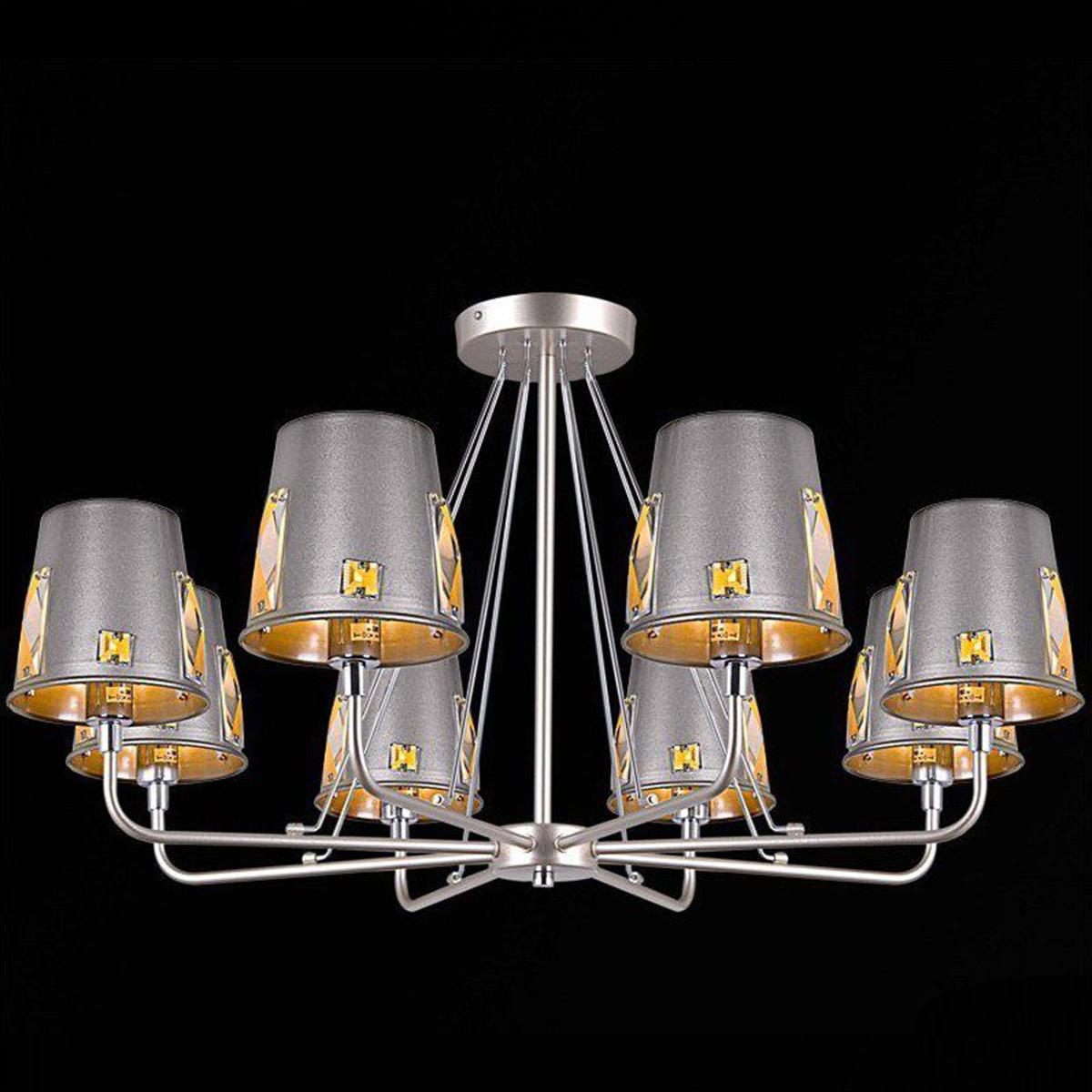 Люстра IL9407-8PSQ-29 CHS CR 8/Е14/60Вт