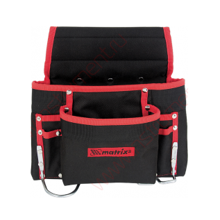 Подсумок поясной, 8 карманов, держатель для молотка, для клещей // MATRIX