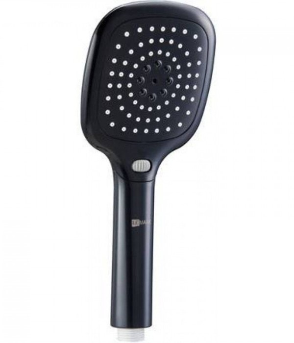 Лейка душевая  Lemark LM1013 Black квадратная 3-функциональная 110*253мм, черный, блистер