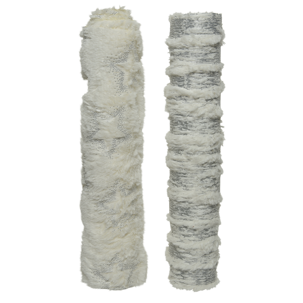 Коврик сервировочный в НГ стиле Серебро с мехом 200х35х0,5 см 2 вида в ассорт.612387 Kmg