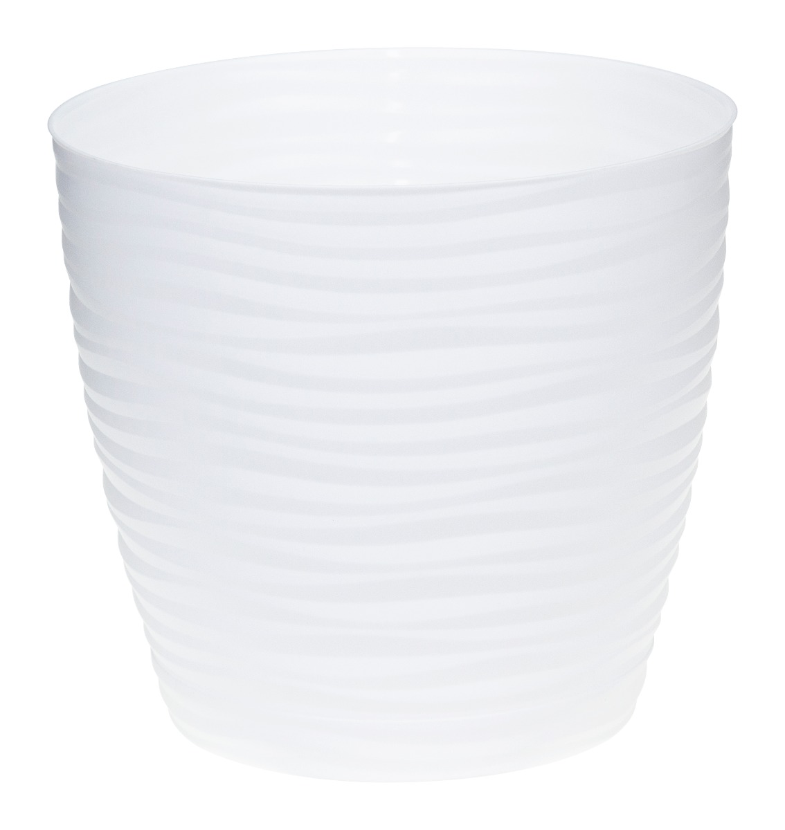 Кашпо IDEA ДЮНА D220мм 5,5л с поддоном Белый М 3070