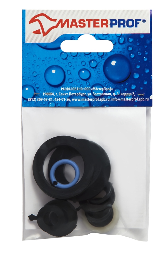 Набор прокладок для смесителя Сантехник № 1 (резина), MP-У