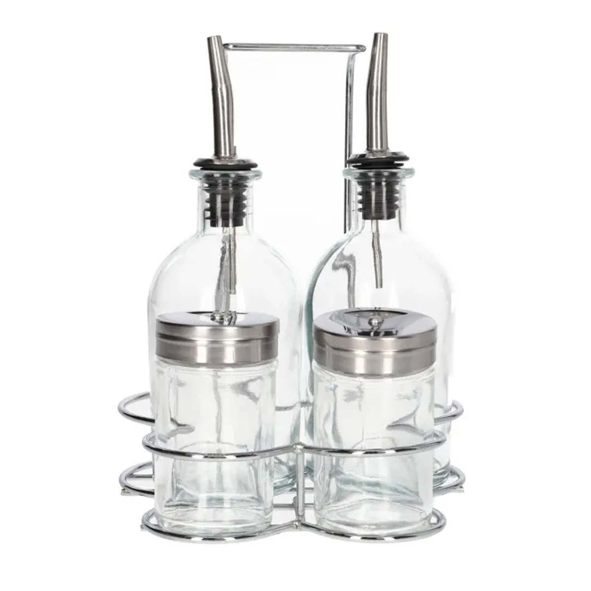 Набор емкостей DH для масла, уксуса и для специй на подставке SD-001