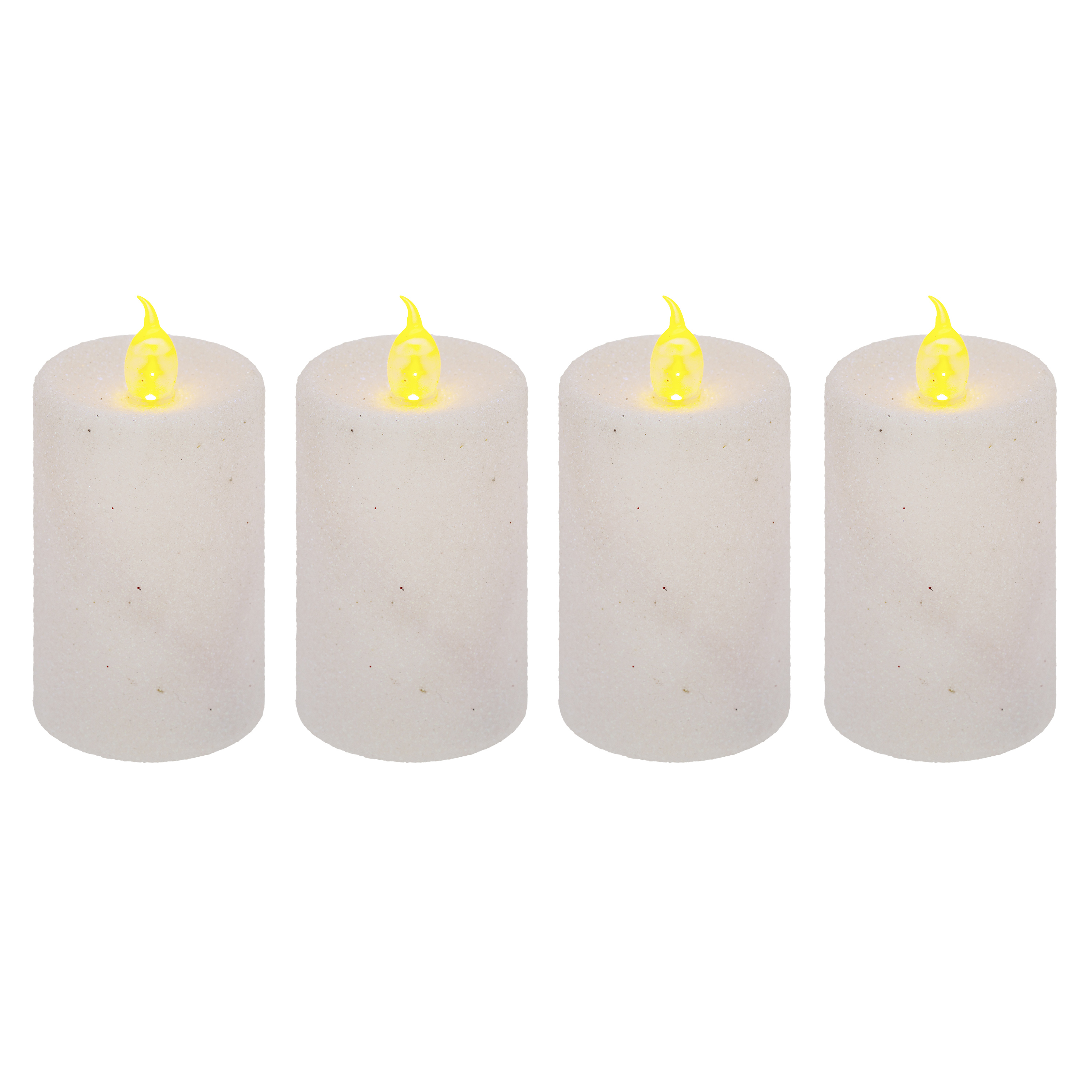Набор декоративных свечей Atmosphera 4 шт белый 162680B