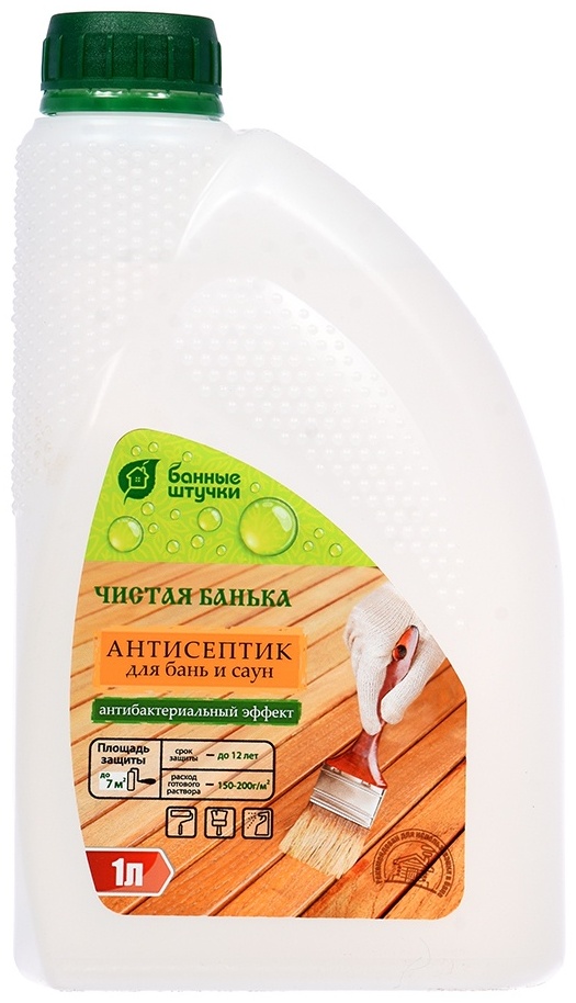 Антисептик для бани и сауны "Банные штучки" Чистая банька 1 л