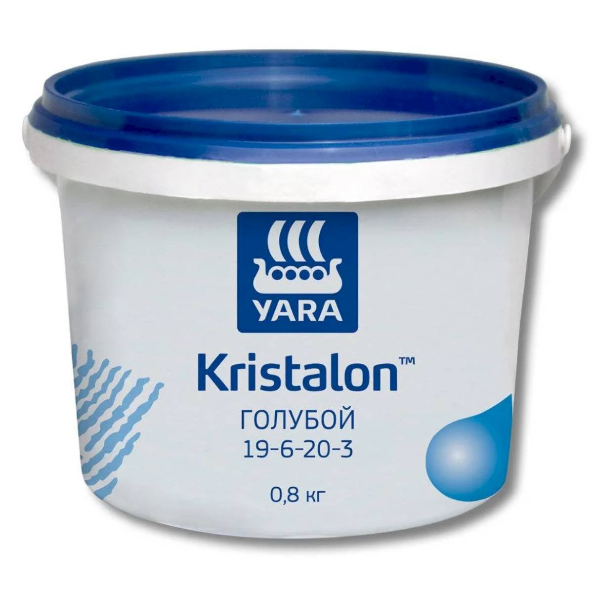 Удобрение минеральное Fertika Кристалон Голубой (19-06-20+3), 0,8 кг.