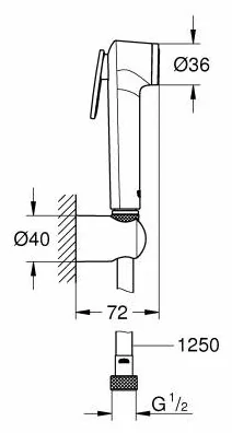 Душевой набор GROHE Tempesta-F Trigger Spray 30 арт.27513001