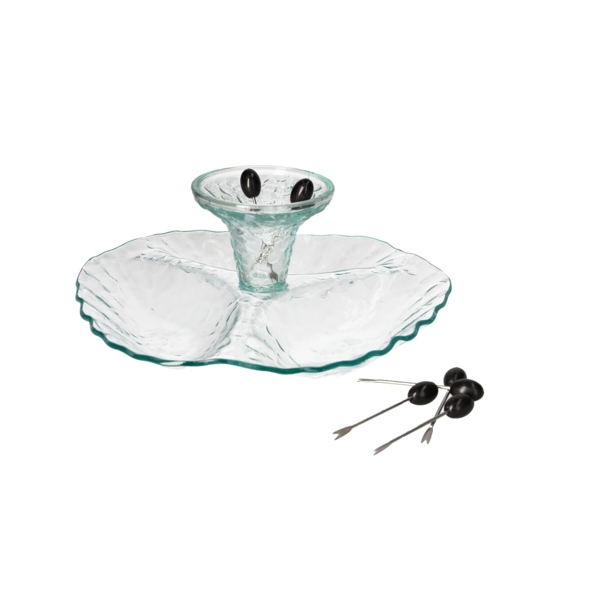 Менажница DH 27х12 см стеклянная SD-037