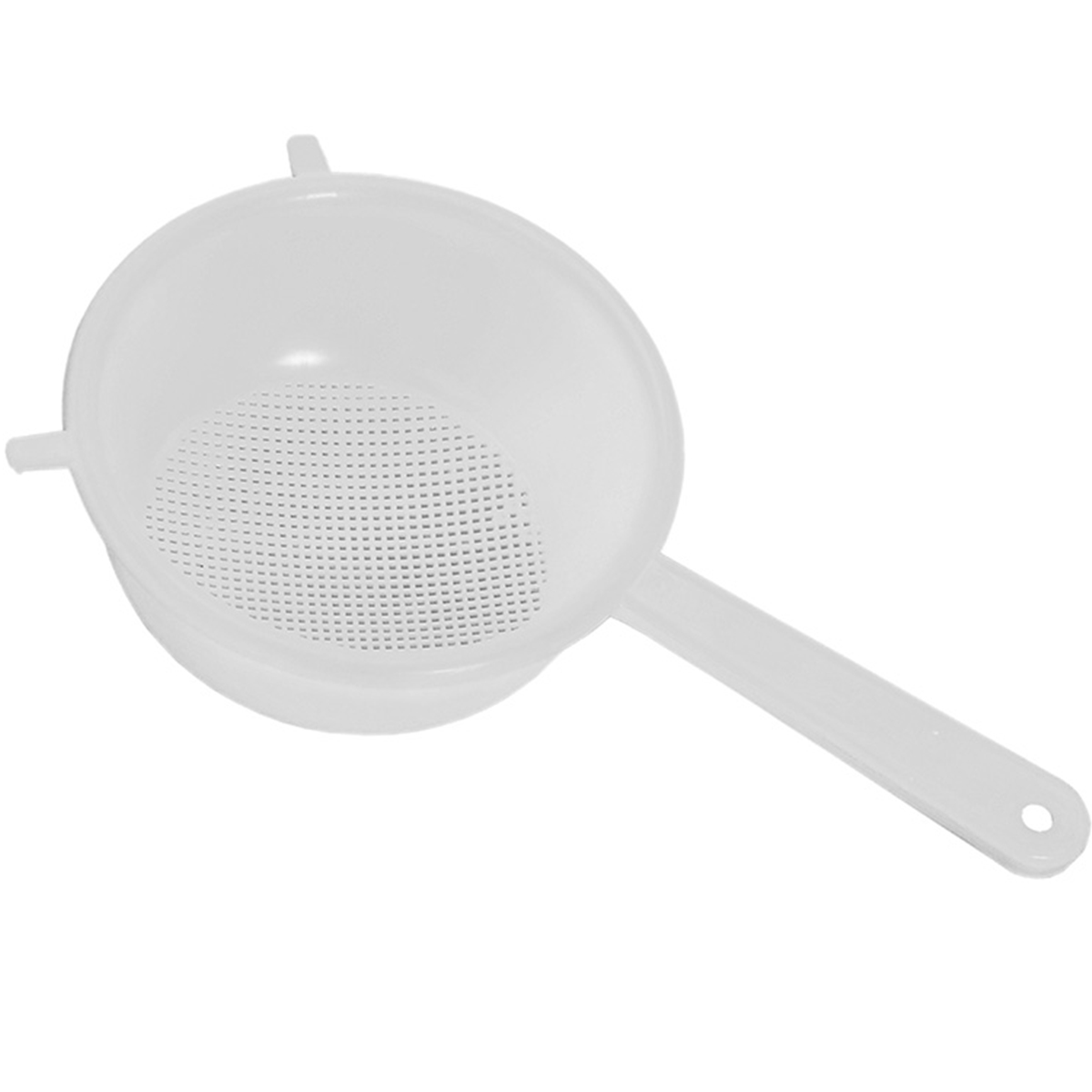 Дуршлаг IDEA D 20 см с ручкой белый ротанг М 1130