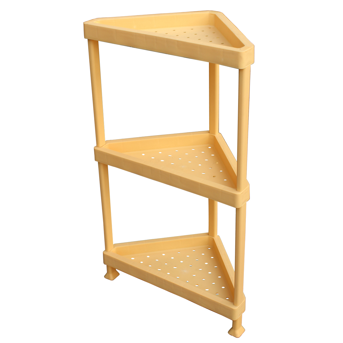 Этажерка треугольная желтая 23х23х70.5см TC-115 PRC