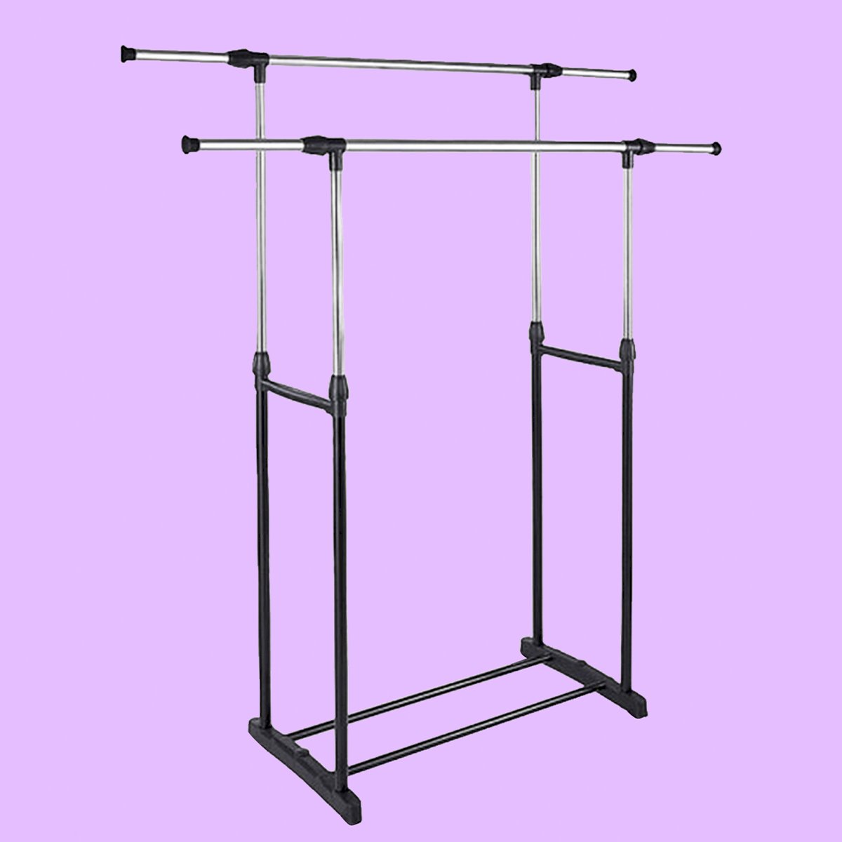 Вешалка на колесах двухярусная 666 PRC